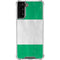 Nigeria Flag Distressed Galaxy S22 Plus Clear Case